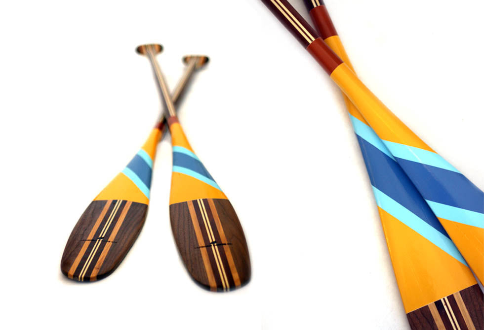 Sanborn Canoe Company's painted paddles