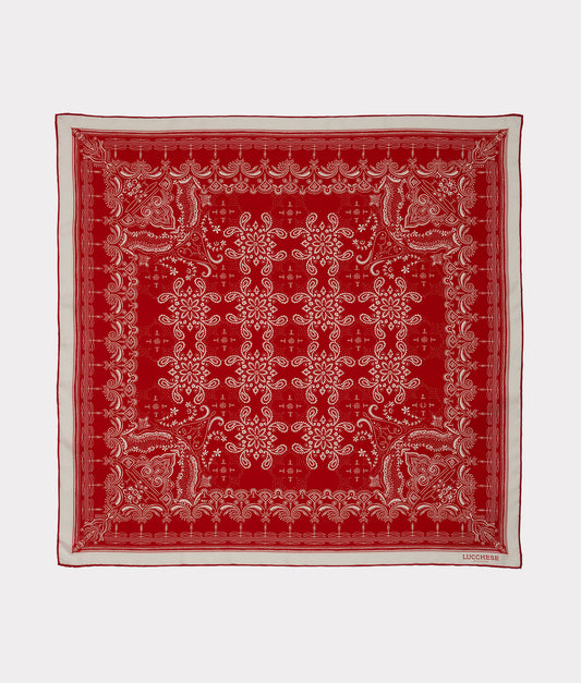 Mirrored L Scarf :: Red