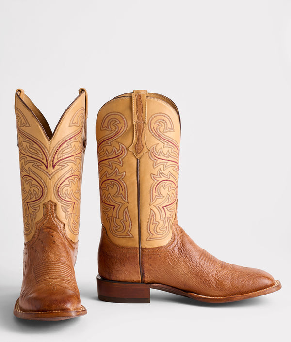 Lance Boot - Barnwood + Antique Saddle - Lucchese display picture 3