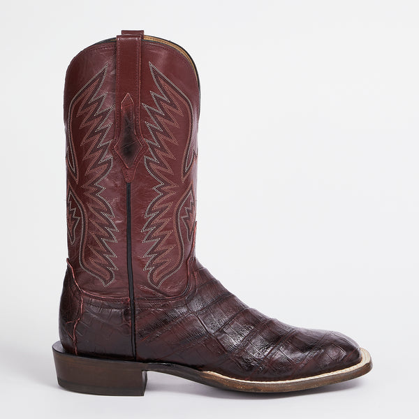 Bottes Western Lucchese Bryan En Cuir De Caïman Noir - Taille 10D, Neuves Sans Emballage