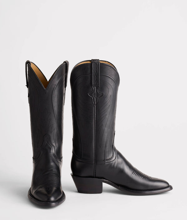 Lucchese ブラック ウエスタンブーツ 8 Summer Boot - Black - Lucchese
