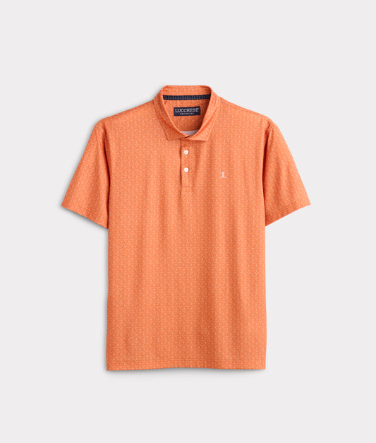 Lucchese Golf Polo :: Burnt Orange