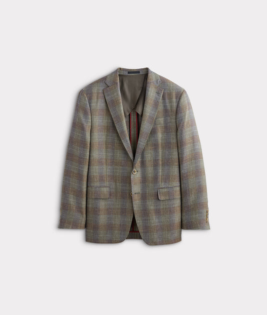 Lucchese Sport Coat :: Olive/Navy Plaid