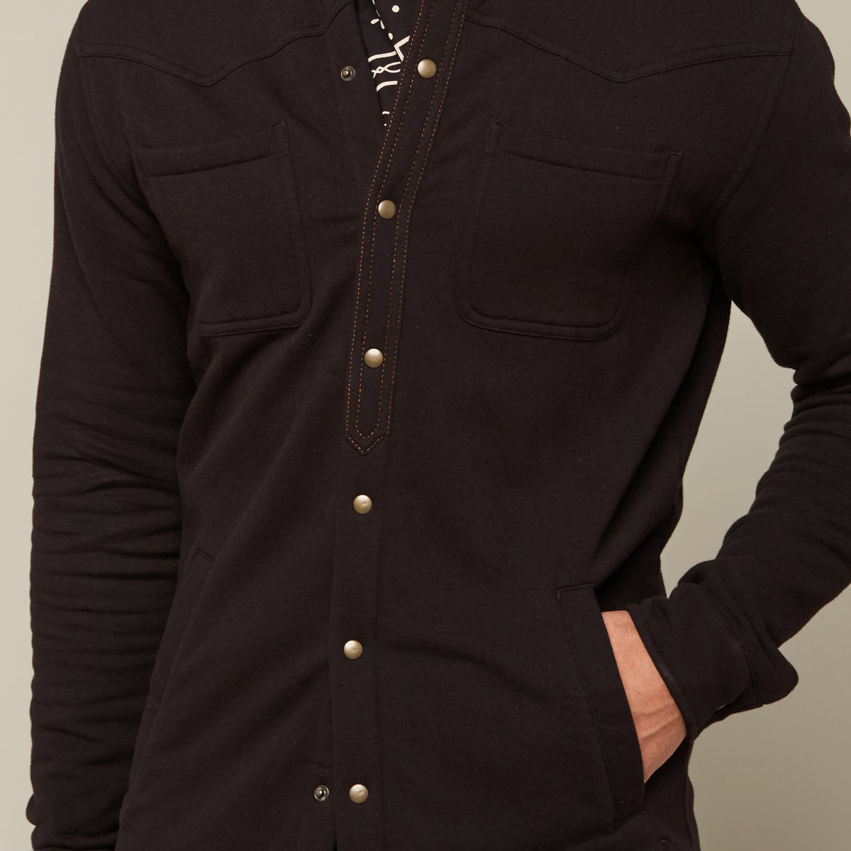 
    Heavy Fleece Shirt Jacket :: Black
