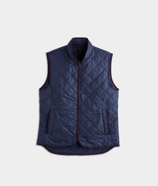 Jameson Quilted Vest :: Navy