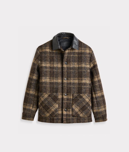 Douglas Plaid Wool Coat :: Multi