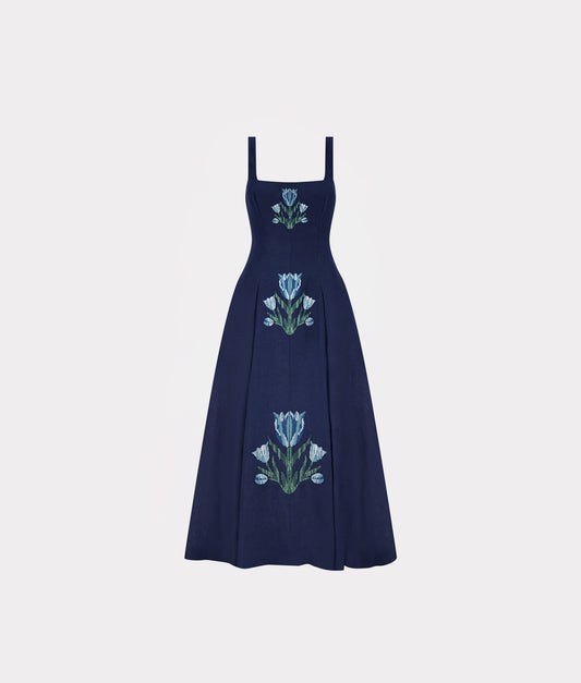 Lela Rose x Lucchese Nightingale :: Navy