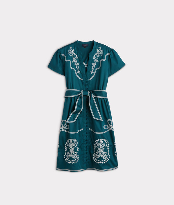 cassidy embroidered midi dress Lucchese
