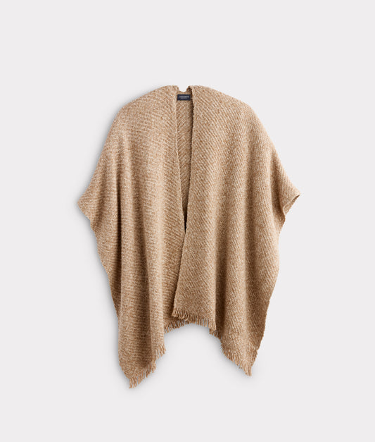 Ava Short Cape :: Light Brown