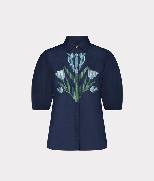Lela Rose x Lucchese Skylark :: Navy