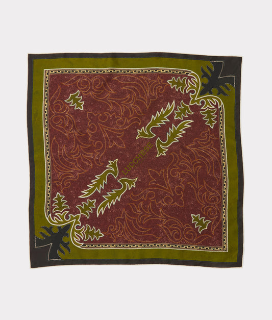 Saddle Scarf :: Brown/Green