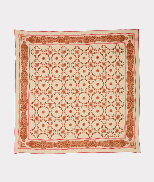 Scroll Silk Scarf :: Blush