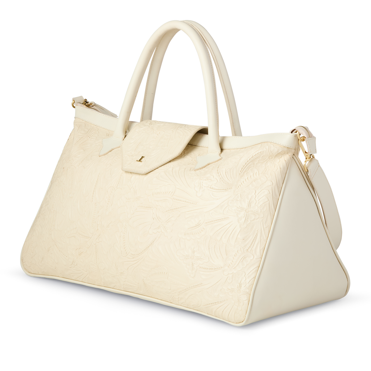 
    Intagliare Weekender Bag :: Glitz Cream