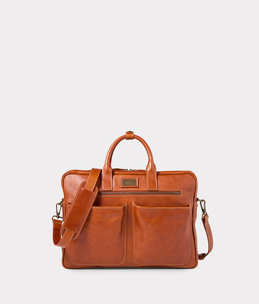 Cosimo Briefcase :: Cognac