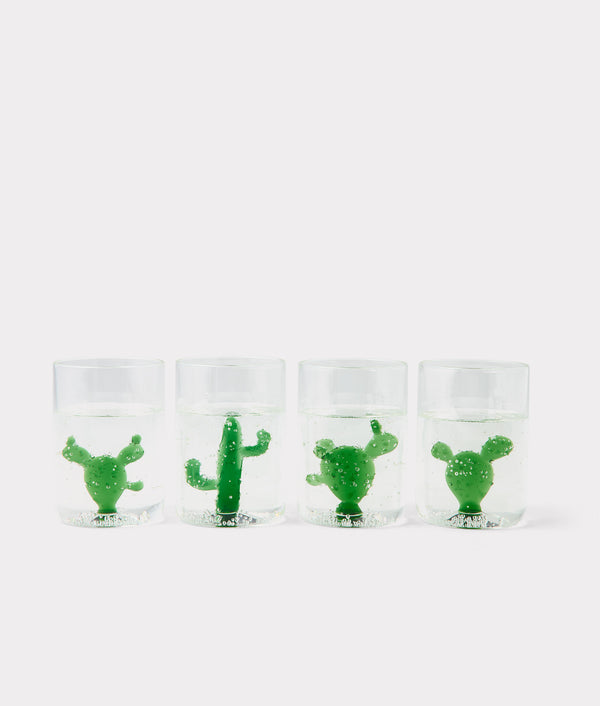 Tucson Saguaro Cactus Drinking Glasses - Set of Four