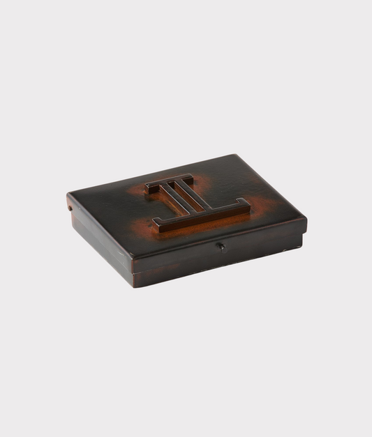 Mirrored L Playing Card Case :: Iron