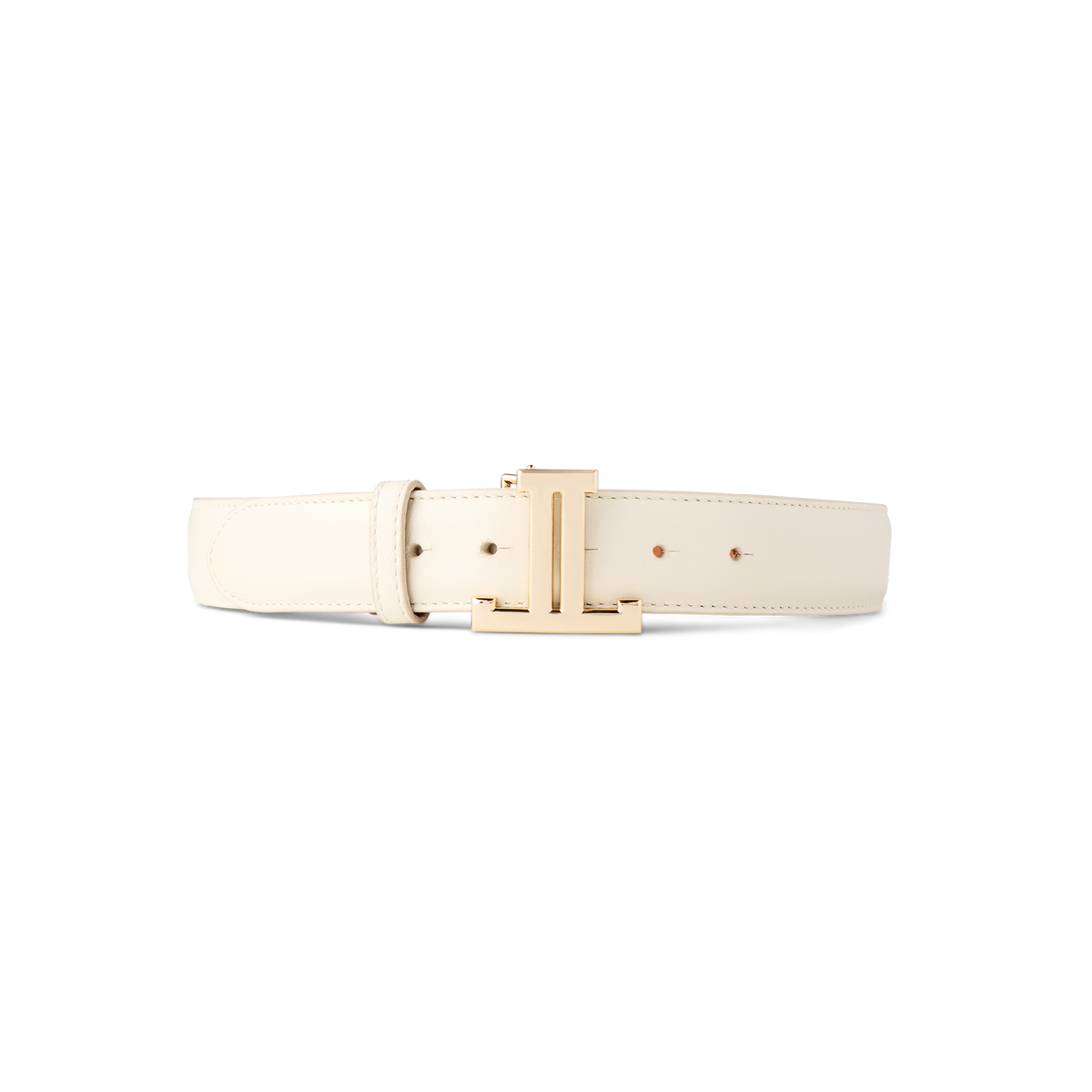 
    Women&#39;s Mirrored L Belt :: Glitz Cream