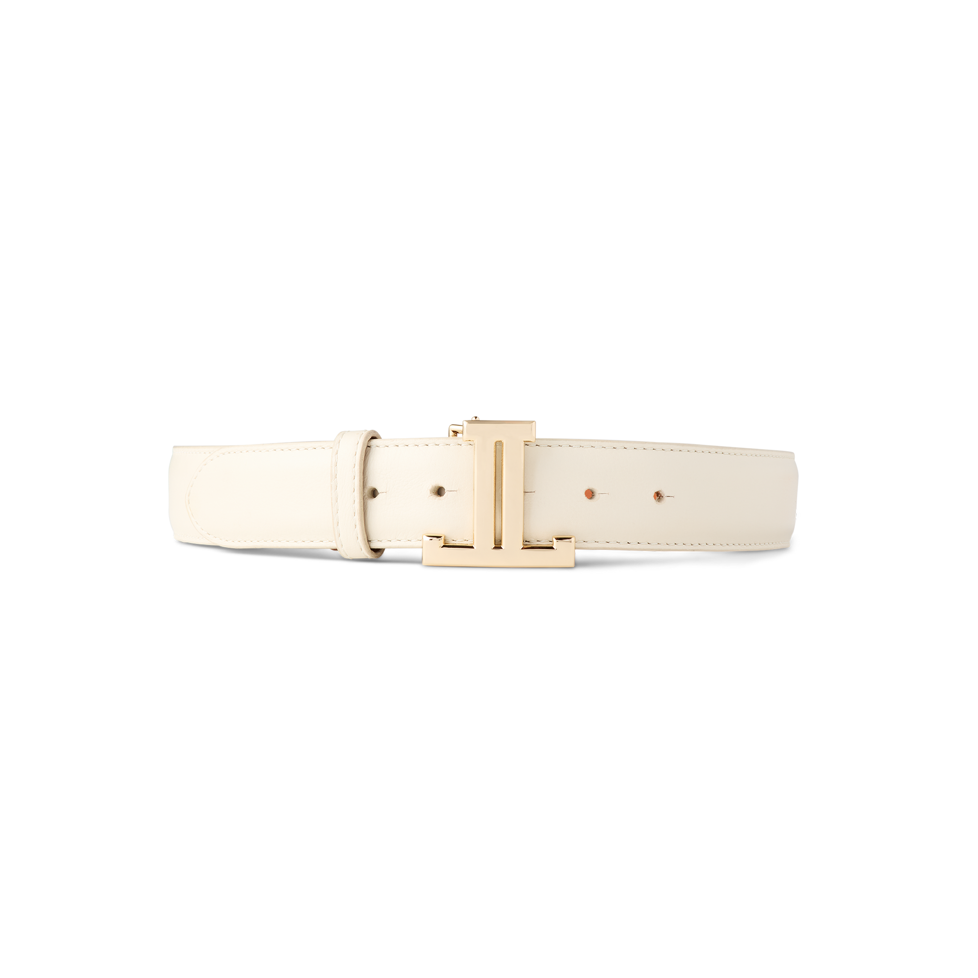 Women's Mirrored L Belt :: Glitz Cream