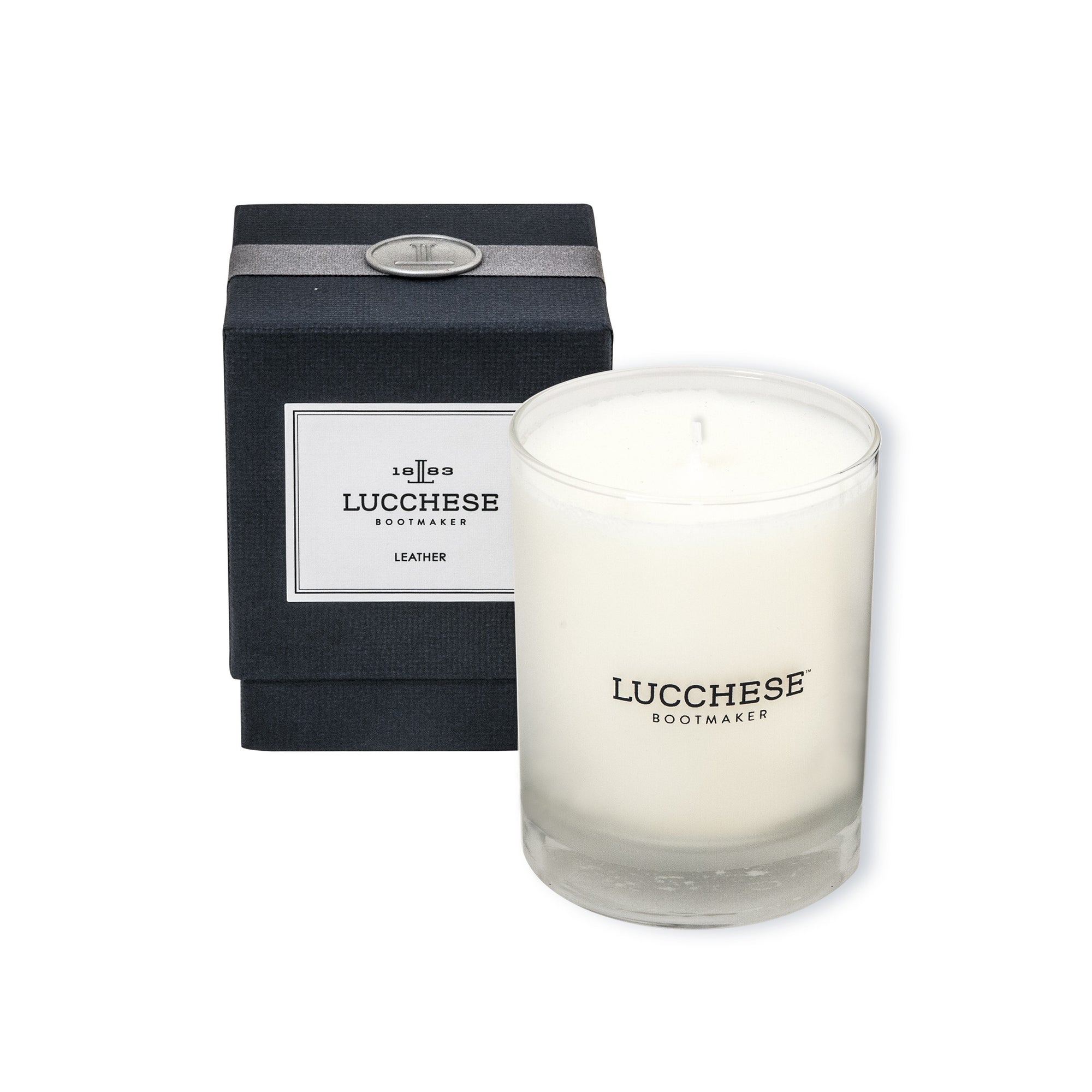 Leather Scented Candle :: White