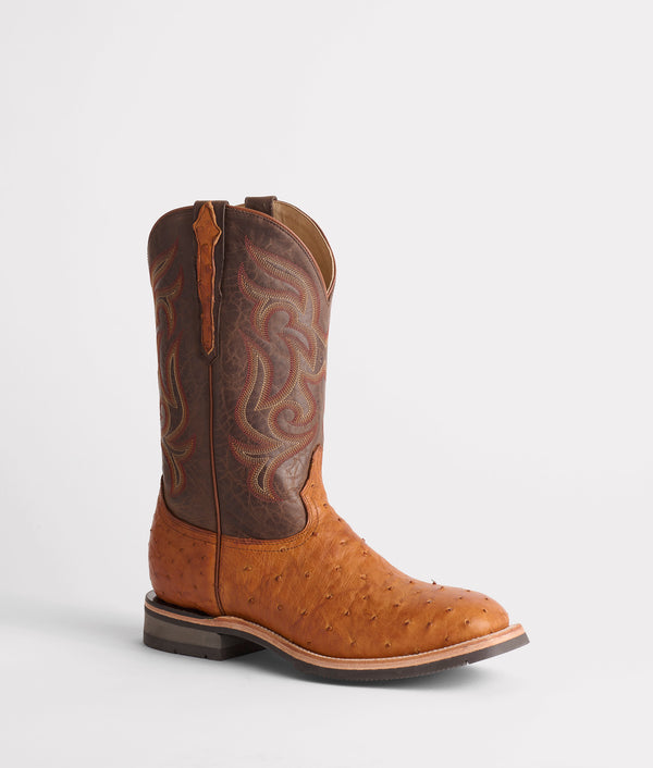 Lucchese Smooth Ostrich Cowboy Boots Lucchese Nathan main image 2