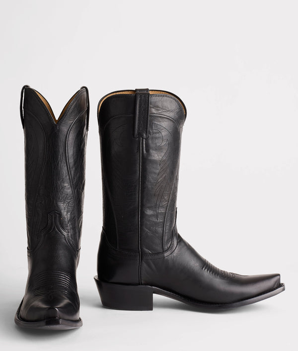 Bart Boot - Black Cowhide - Lucchese