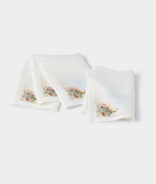 Desert Blooms Napkins - Set of 4 :: Green