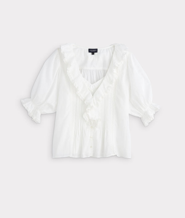 Belle Ruffle Blouse - Lucchese