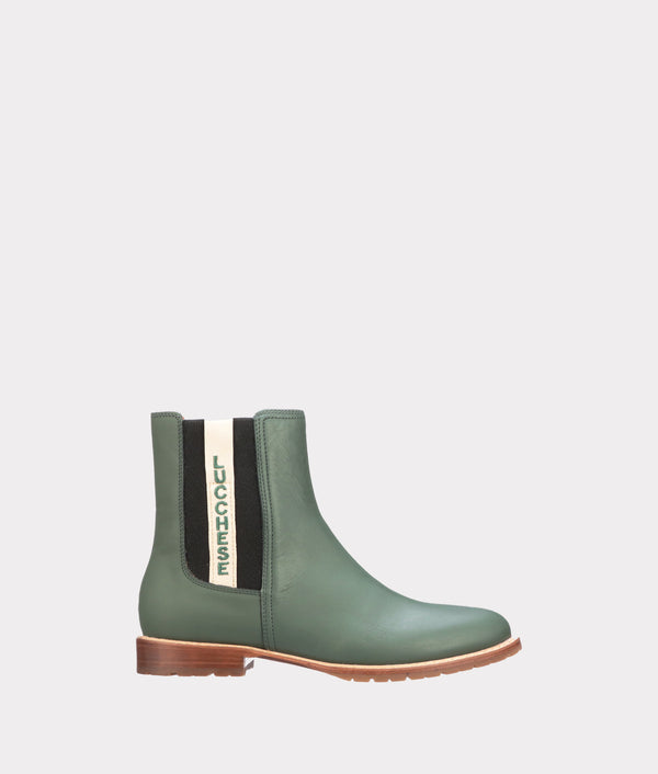 All-Weather Ladies Garden Boot - Military Green + Black - Lucchese