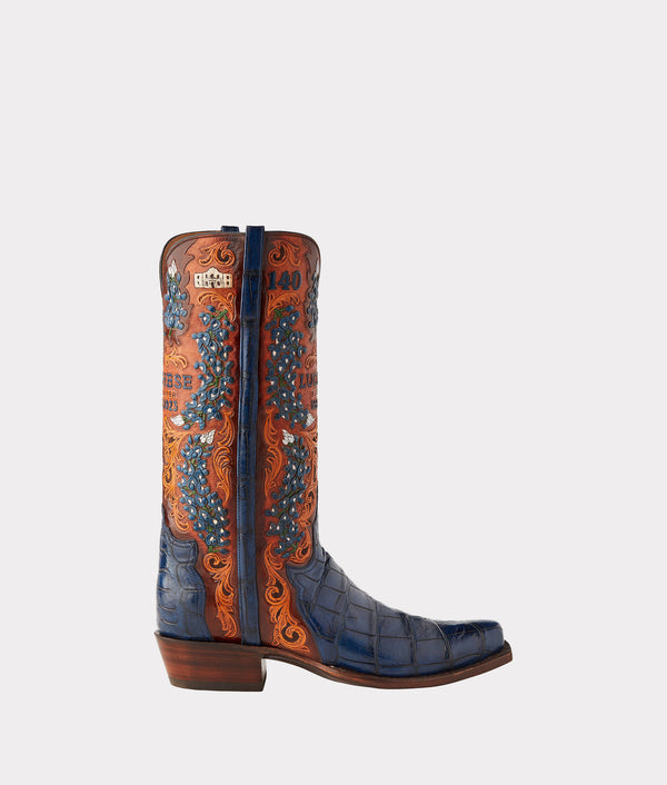 Men's Bluebonnet 140th Anniversary Boot - Cavalry Blue - Lucchese