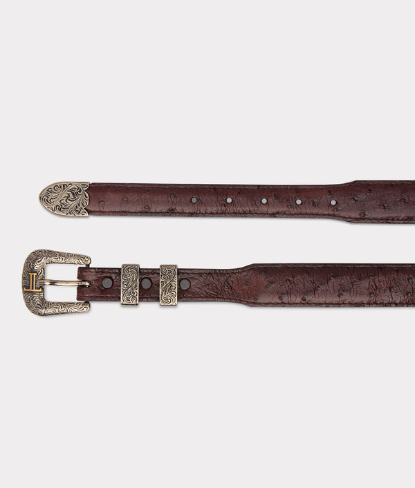 nm-1300) Lucchese ウエスタンベルト W2222 Lucchese W2202 Men's Black Goat Belt
