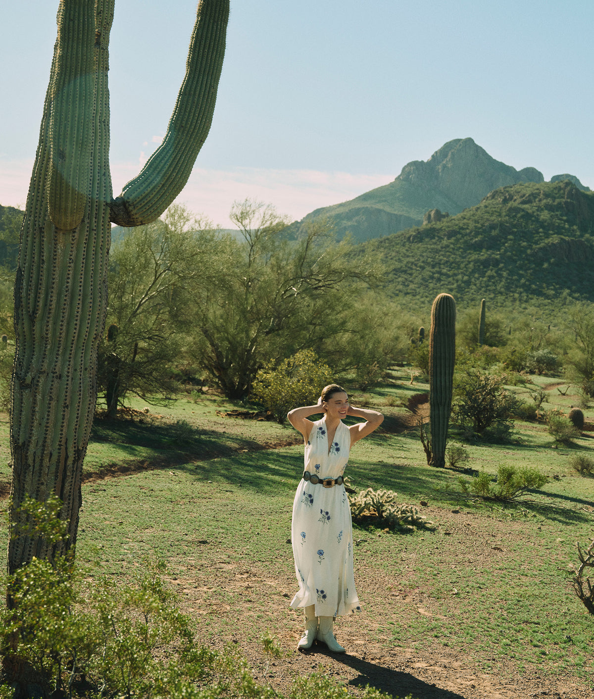 Lela Rose x Lucchese Robin :: White + Blue 2