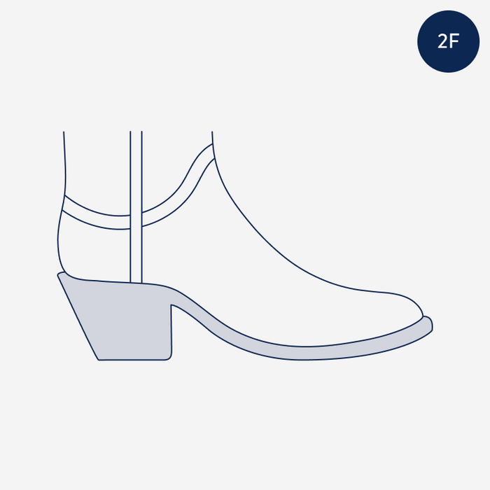 2F FASHION HEEL (2" TALL)