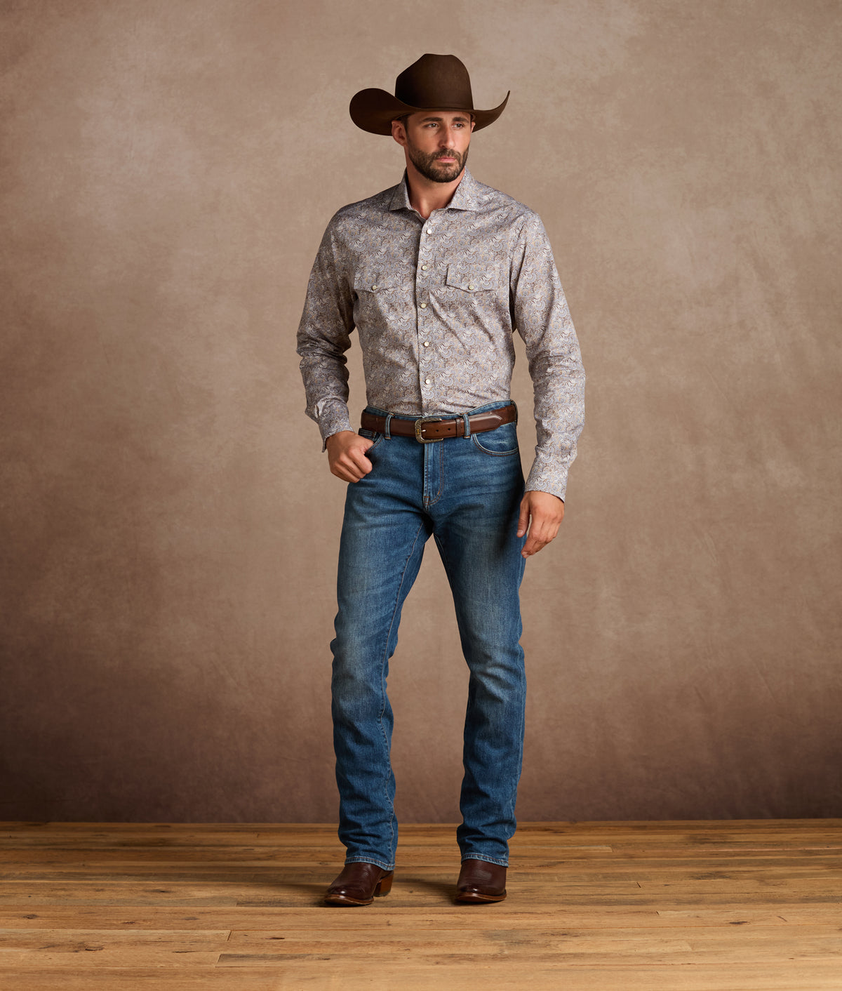 El Paso Modern Fit :: Blue Paisley 2