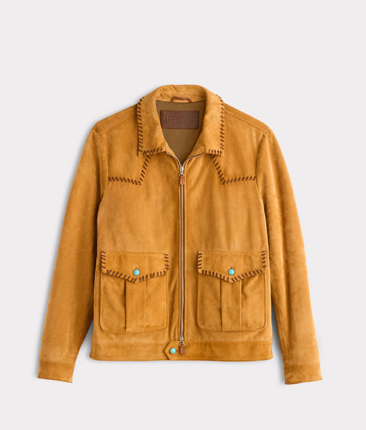 Dasan Suede Jacket :: Mustard Tan