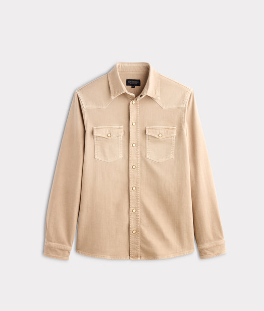 Men's Roper Denim Shirt :: Beige