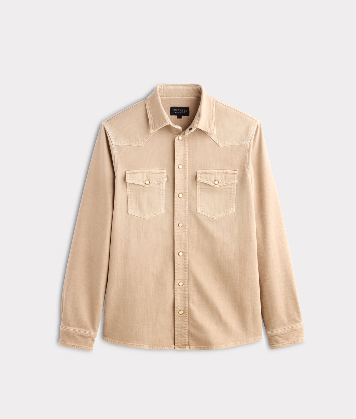 Men's Roper Denim Shirt :: Beige 1