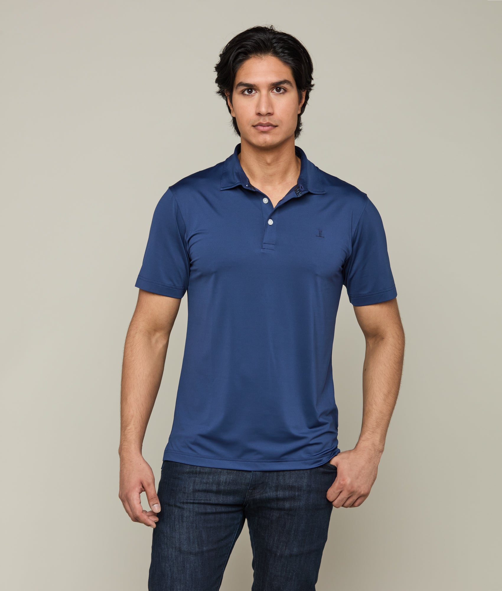 Lucchese Golf Polo Dallas Cowboys Navy - Main Image