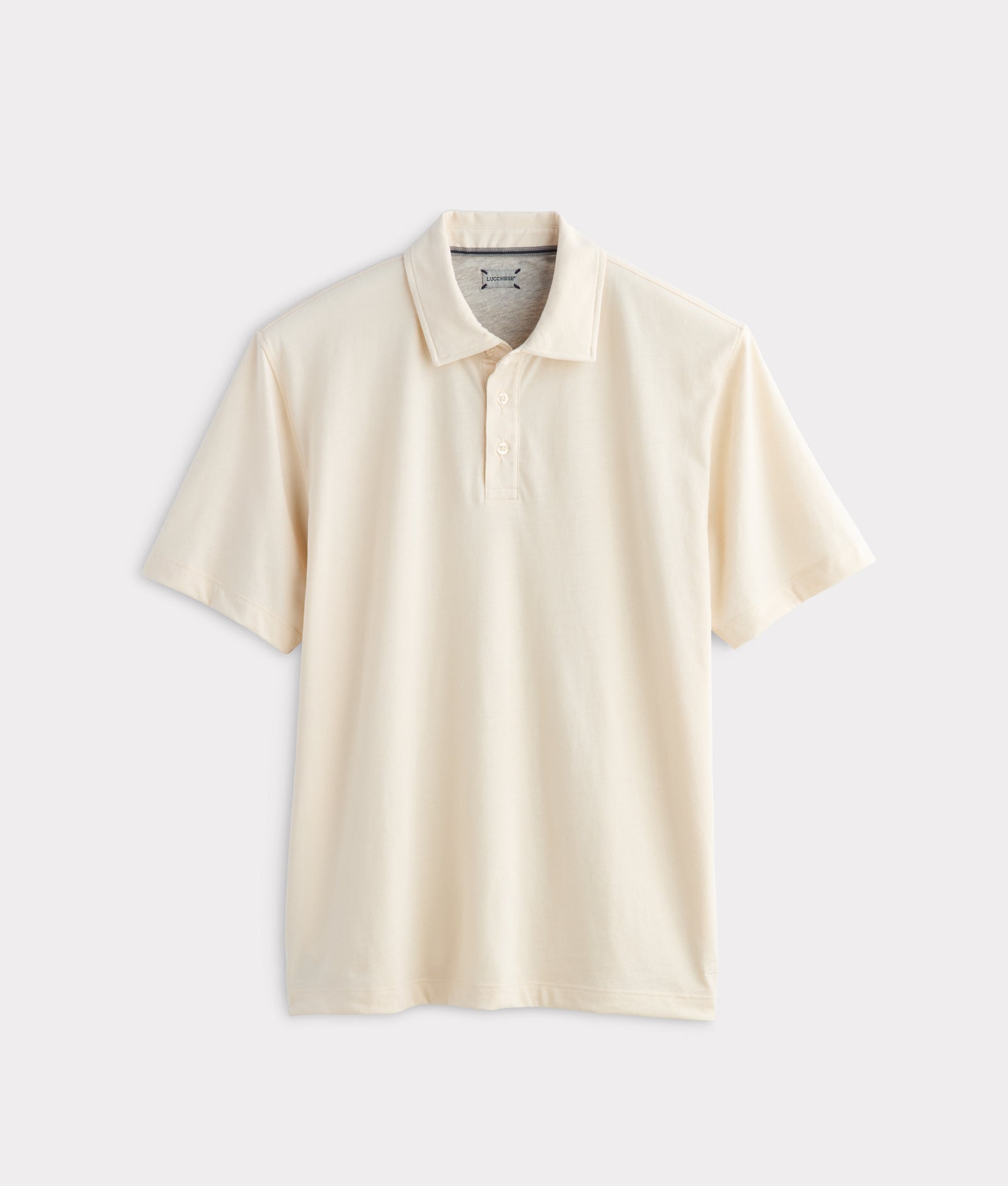 Lucchese Pima Blend Polo :: Cream