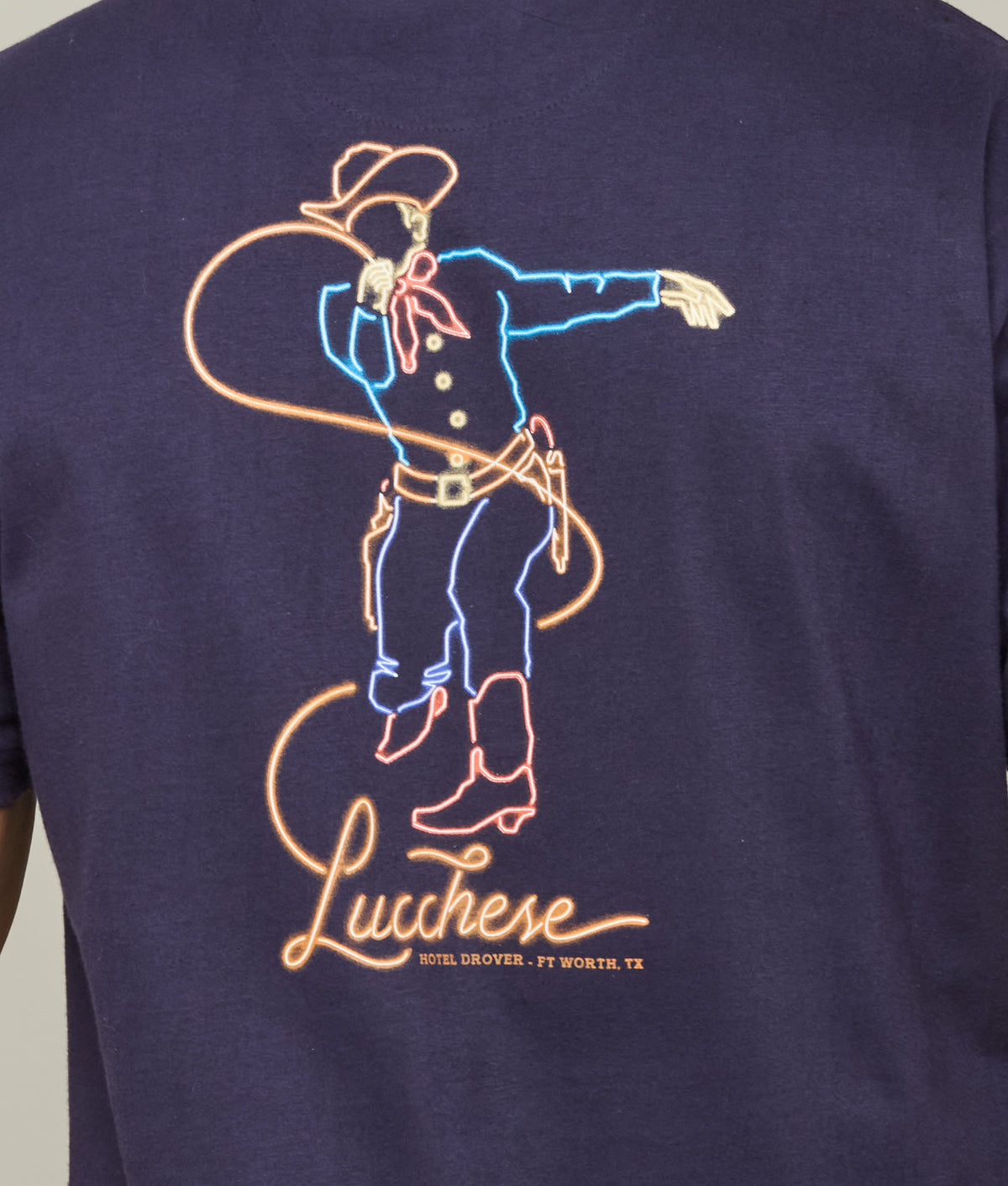 Hotel Drover Tee :: Navy 10