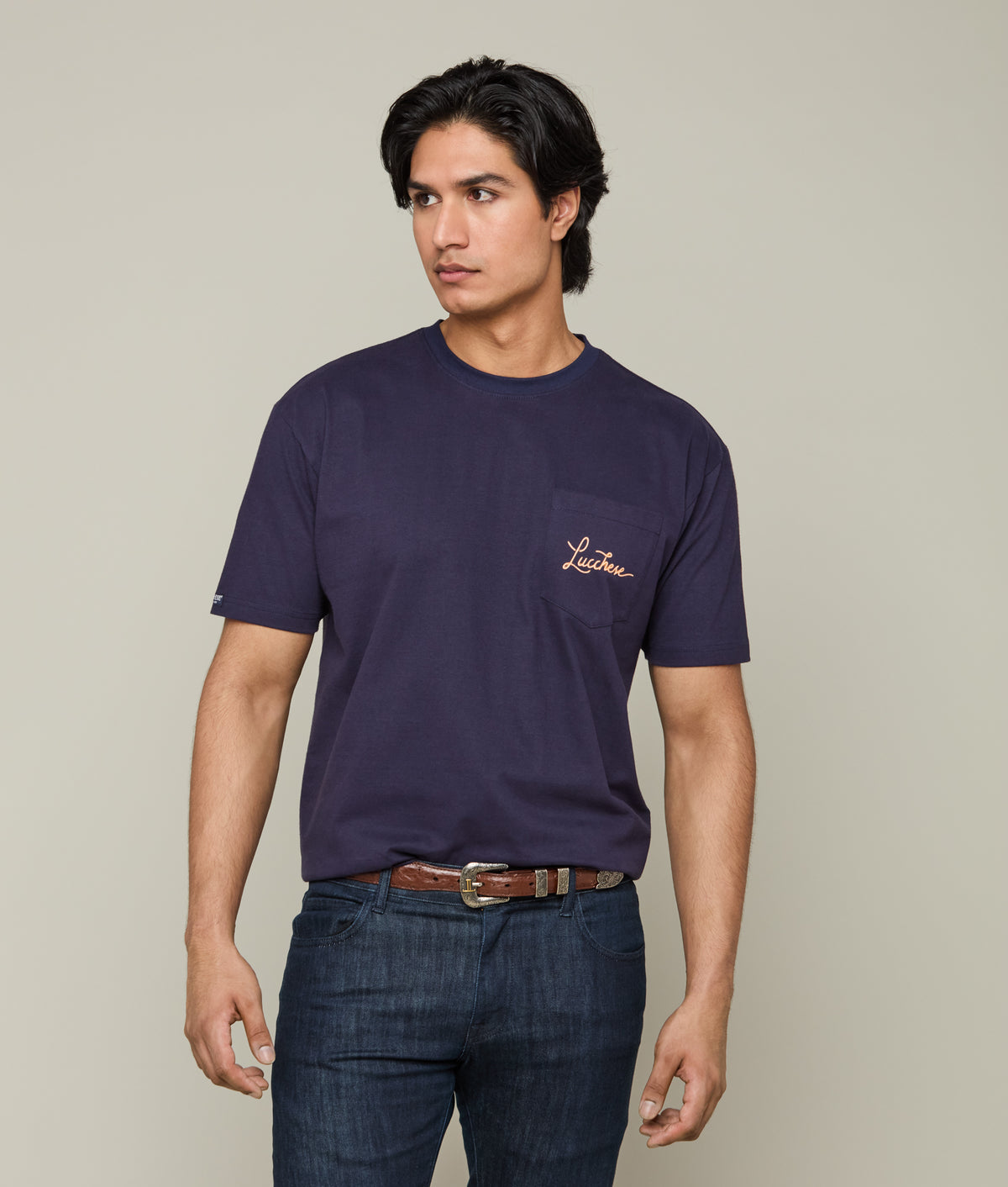 Hotel Drover Tee :: Navy 6