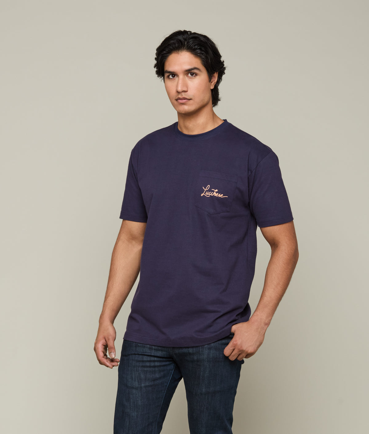 Hotel Drover Tee :: Navy 5