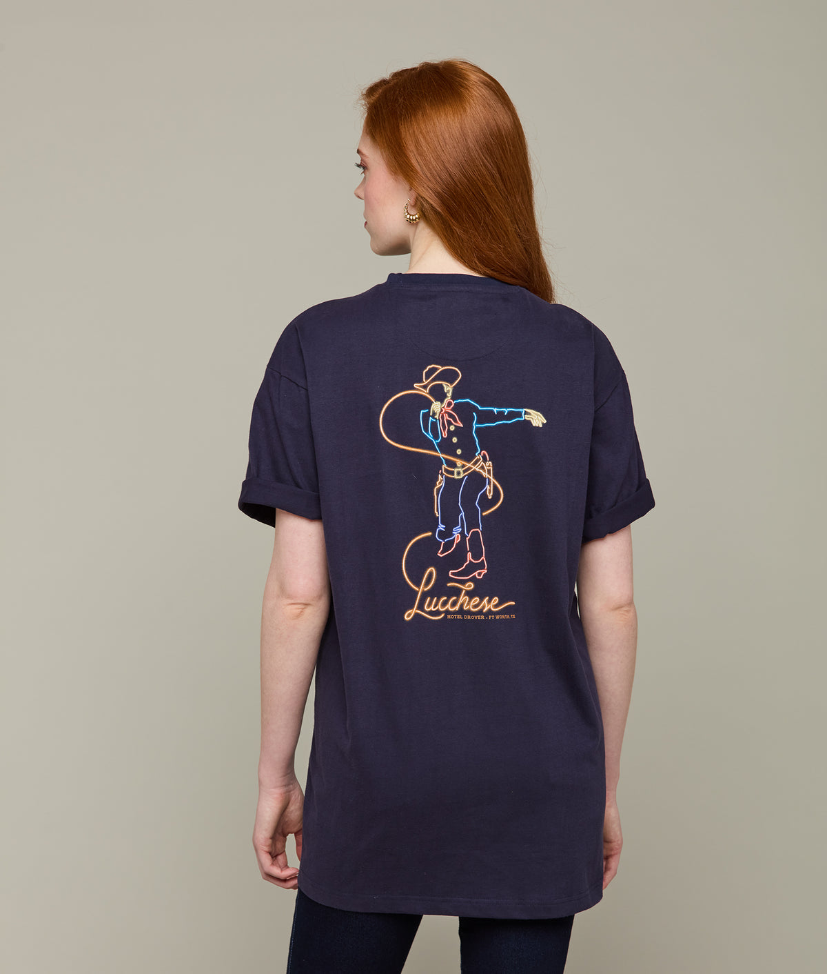 Hotel Drover Tee :: Navy 11