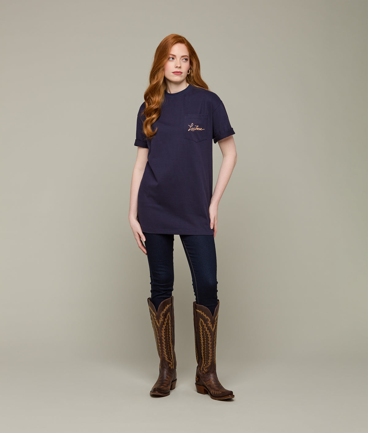 Hotel Drover Tee :: Navy 13