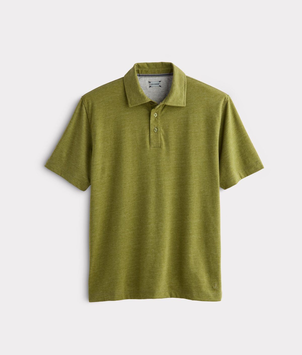 Lucchese Pima Blend Polo :: Olive 9