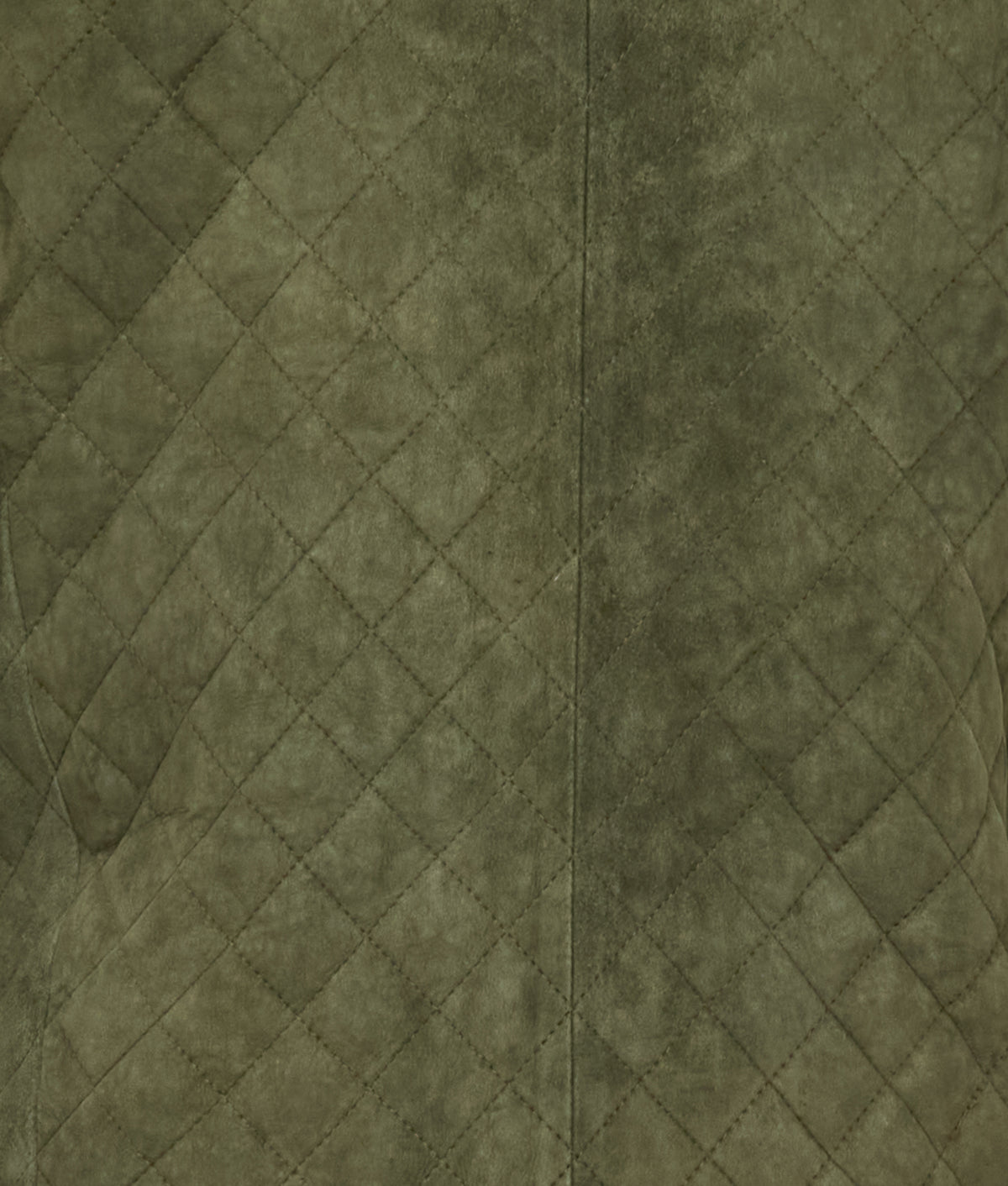 Quilted Suede Vest :: Loden 6