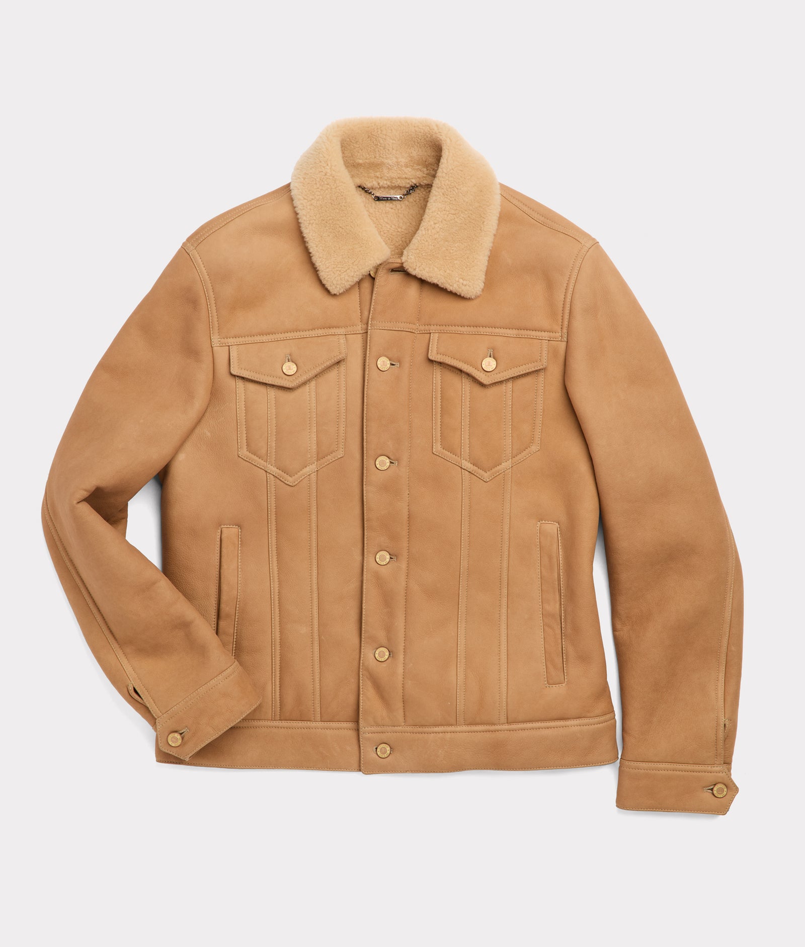 Kyle Shearling Trucker Jacket :: Natural