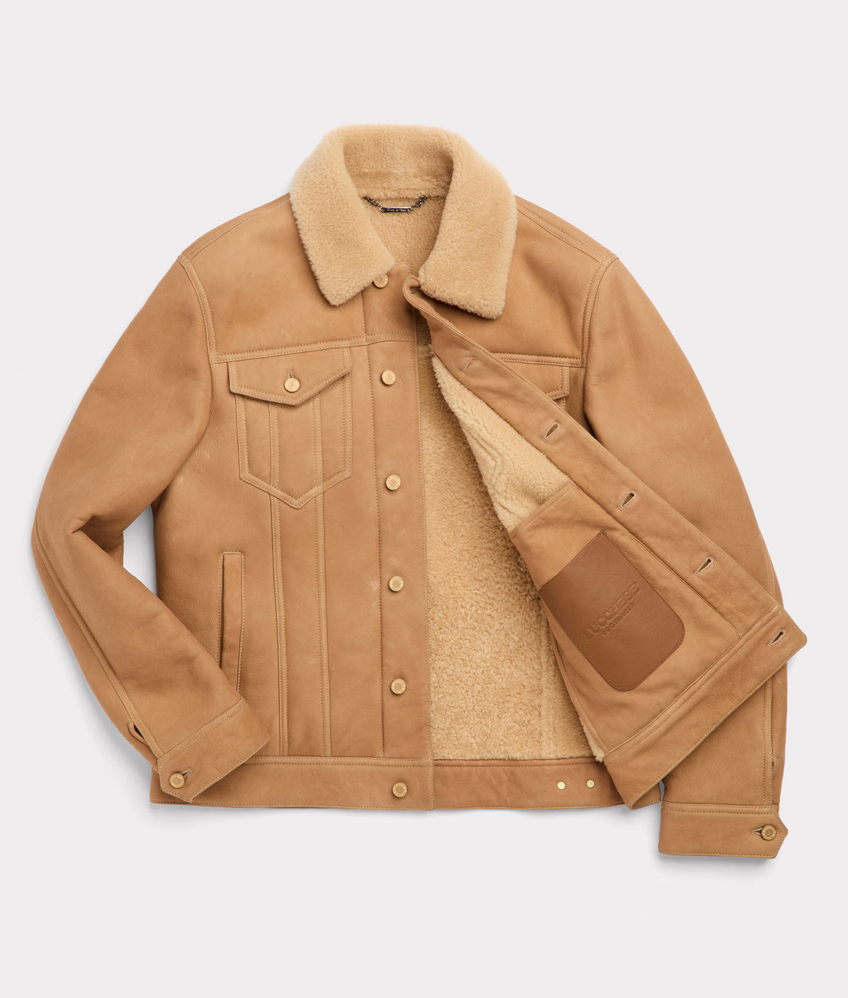 Kyle Shearling Trucker Jacket :: Natural 2
