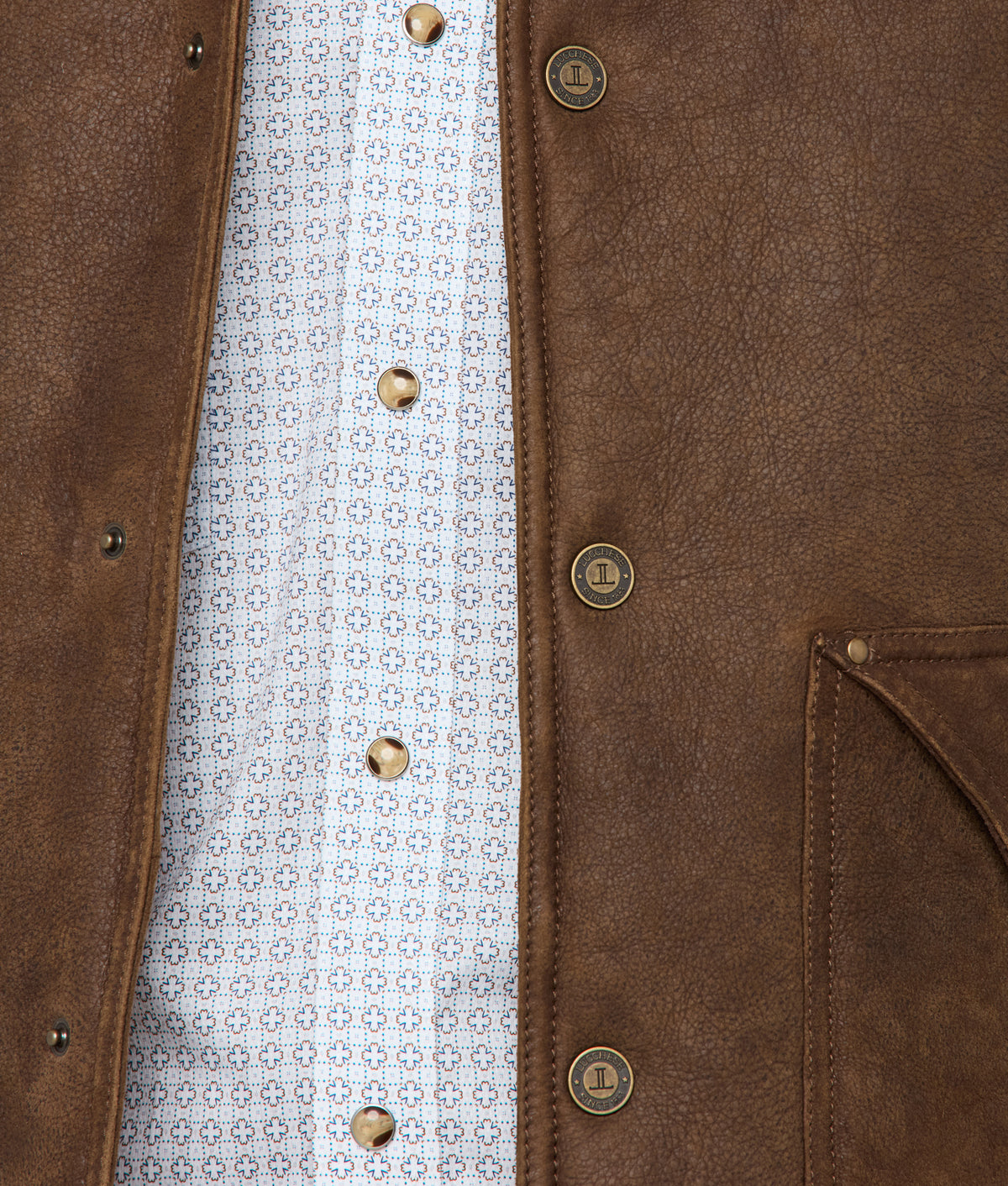 Dustin Yoked Shearling Vest :: Brown 6