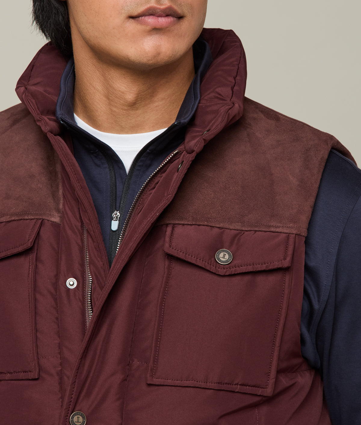 John Puffer Vest :: Wine 2