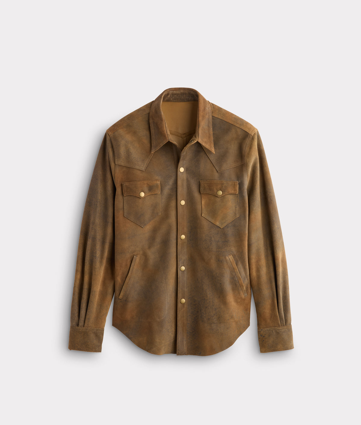 Colt Leather Shacket :: Mocha 1